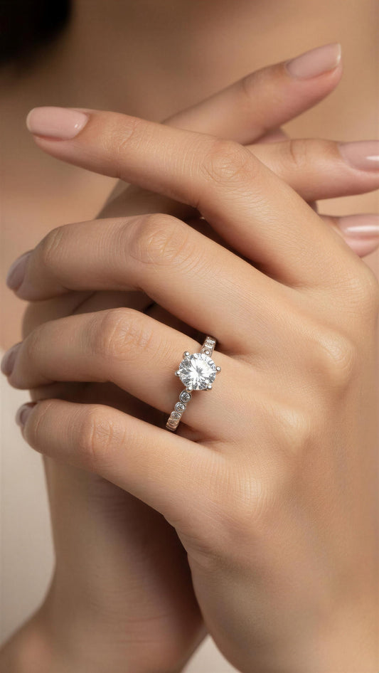 Celeste Solitaire Ring