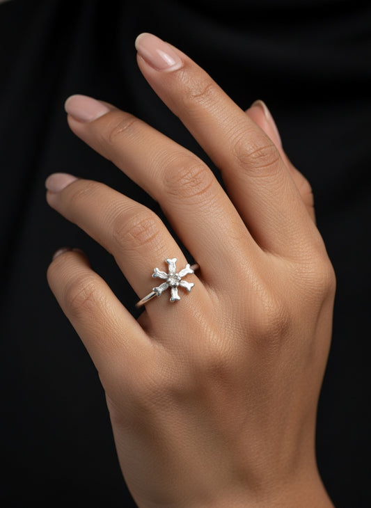 Frost Bloom Ring