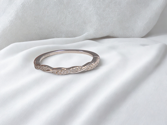 Twisted Elegance Silver Ring