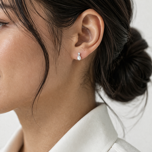 Moonlit Drop Glow Studs