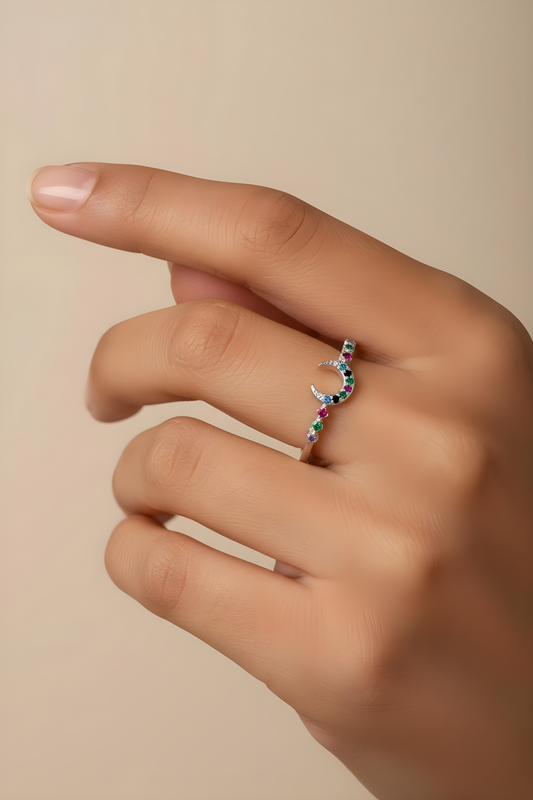 Celestial Charm Silver Ring