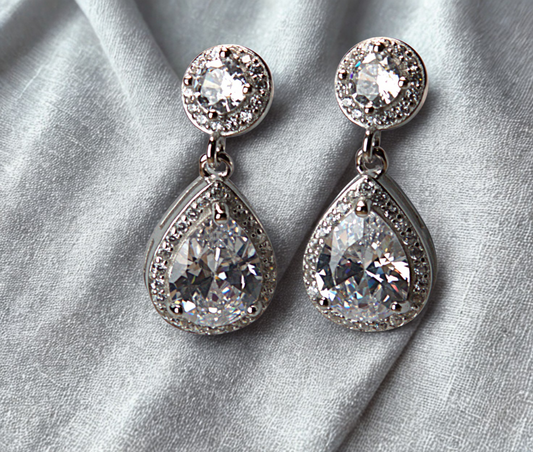 Eternal Sparkle Teardrop Earrings