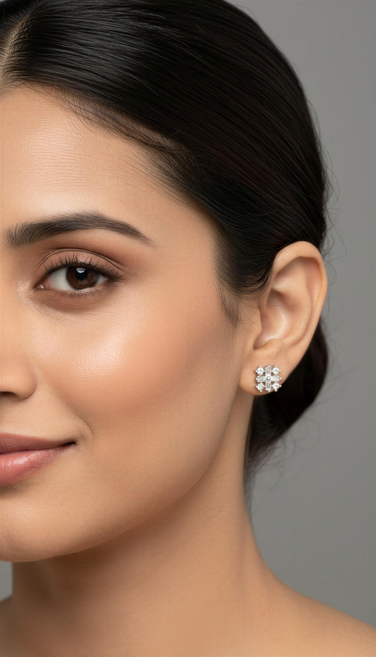 Snowflake Sparkle Studs ❄️✨