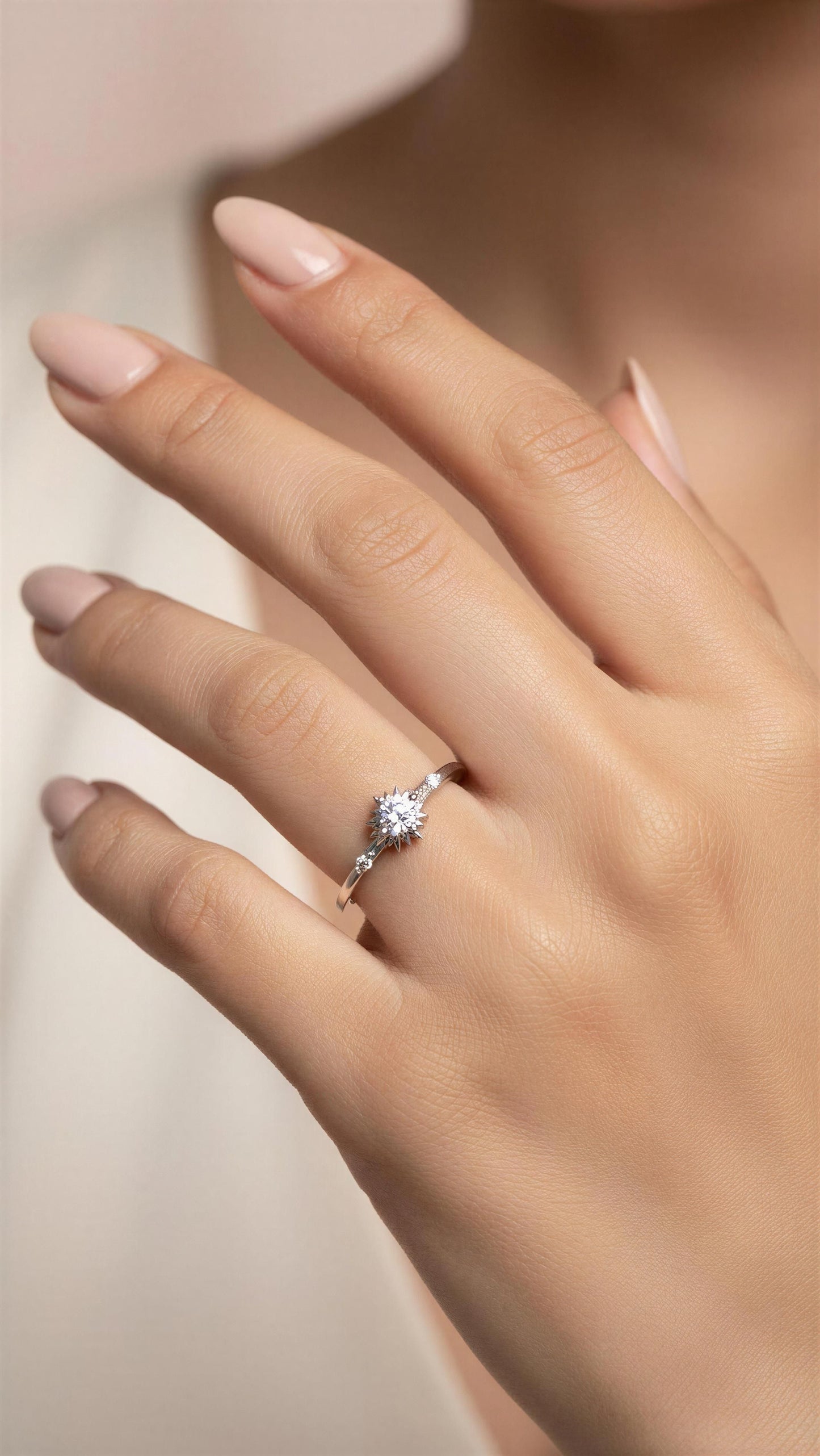 Aurora Solitaire Ring