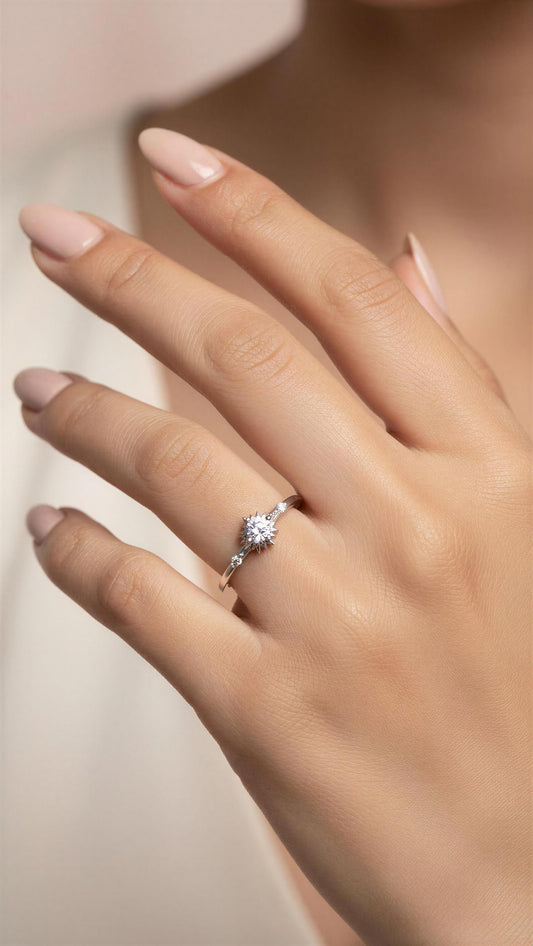 Aurora Solitaire Ring