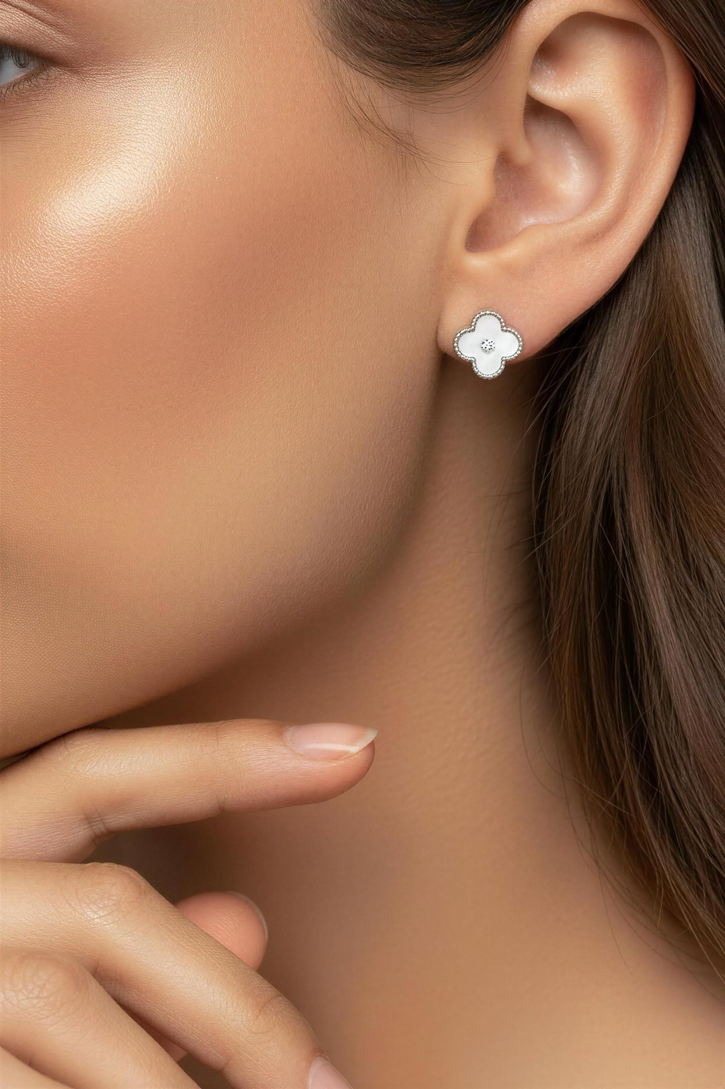 Ivory Bloom Studs