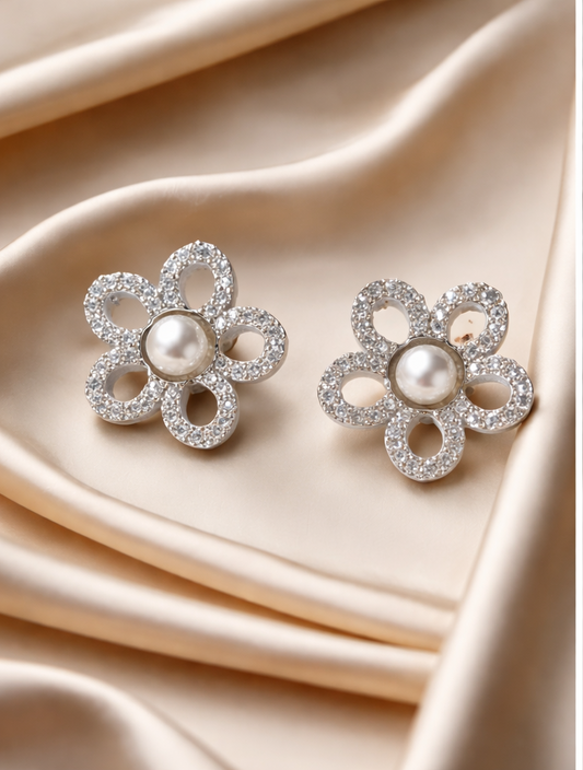 Pearl Blossom Studs