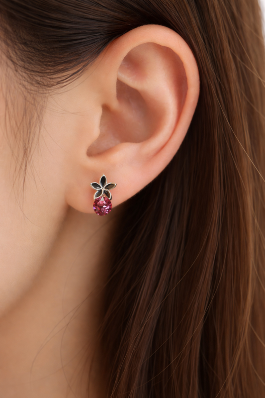 Purple Bloom Studs