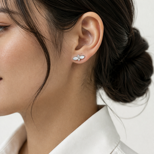 Pearl Dew Twin Studs