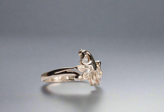 "Peacock Bloom Ring"