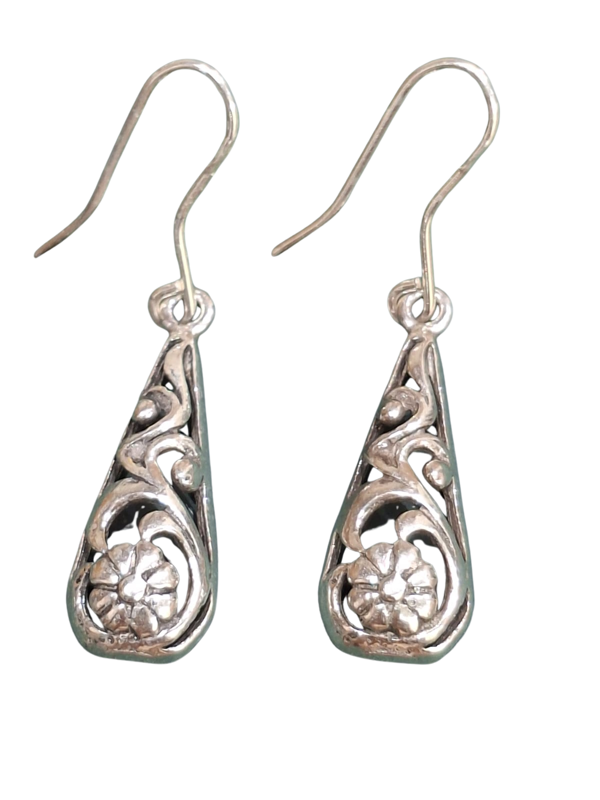 Bloom Filigree Silver Drops,
