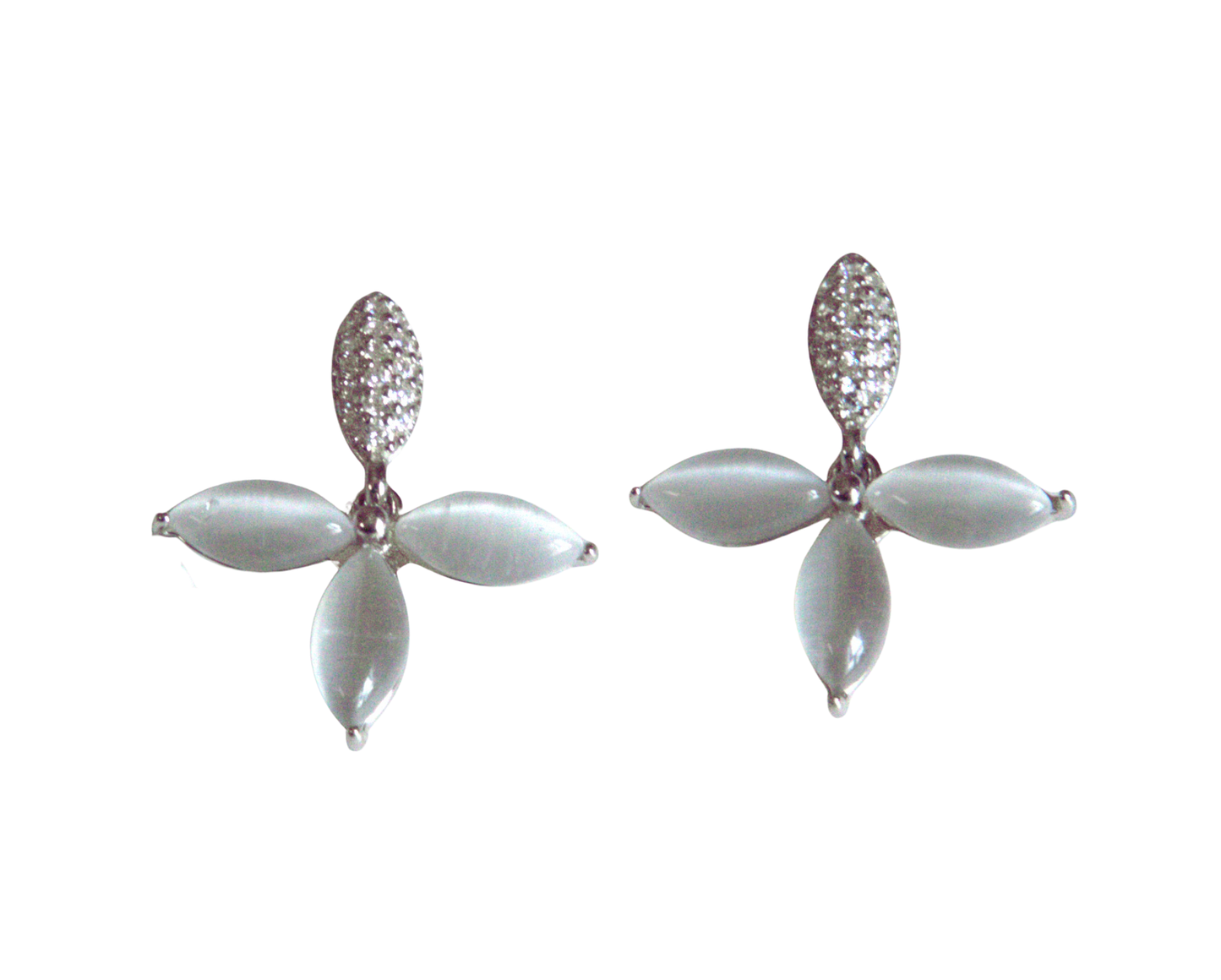 Frost Petal Glow Earrings
