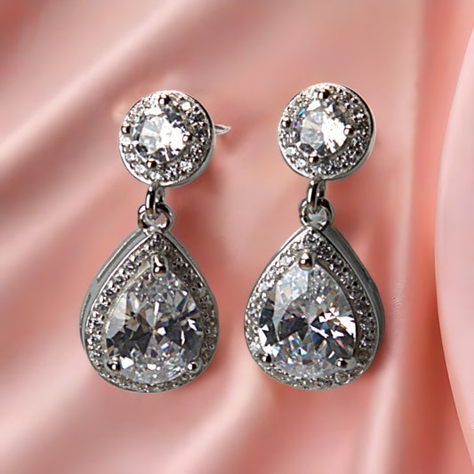 Eternal Sparkle Teardrop Earrings