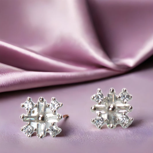 Snowflake Sparkle Studs ❄️✨