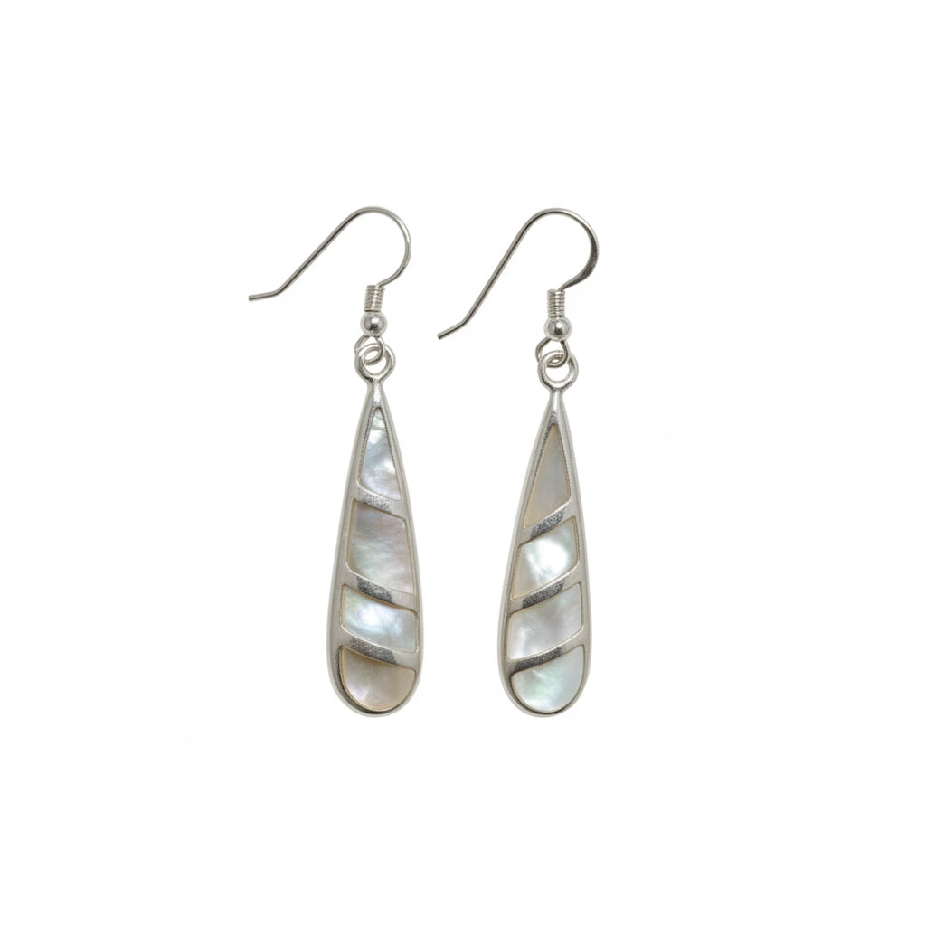 Mother of Pearl Silver Earrings