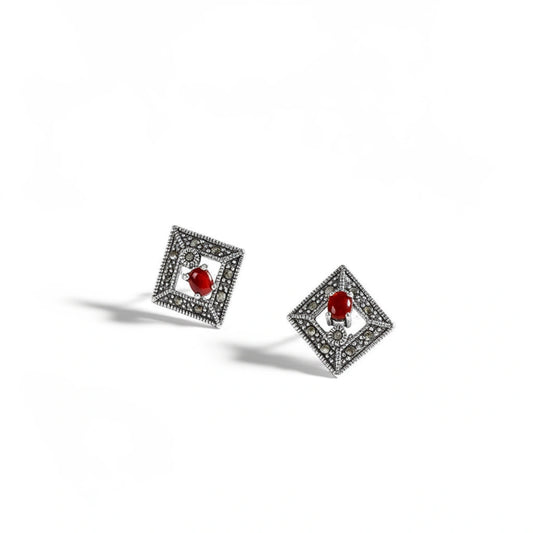 Red Glow Studs