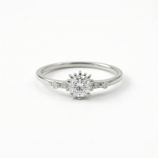 Aurora Solitaire Ring