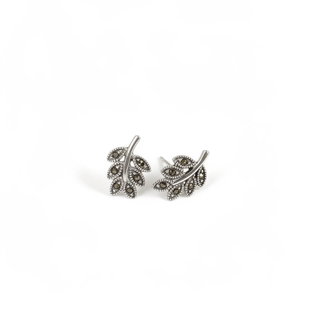 Leaf Charm Studs